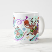 Ellie de Wienerdog® WeenDeer Holiday Mega Mok (Voorkant rechts)