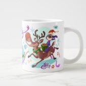 Ellie de Wienerdog® WeenDeer Holiday Mega Mok (Rechts)