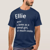 ELLIE Definition Personalized Name Funny Gift T-shirt (Voorkant)