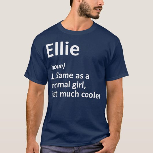 ELLIE Definition Personalized Name Funny Gift T-shirt (Voorkant)
