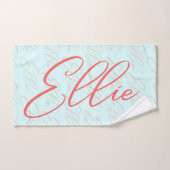 Ellie Herhalende Naam Patroon Bad Handdoek (Handdoek)