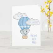 Ellie in ballon kaart (Gele Bloem)