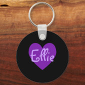Ellie in het Paars Sleutelhanger (Voorkant)