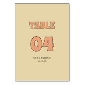 ELLIE Minimalistische Retro Typografie Trouwen Kaart (Voorkant)