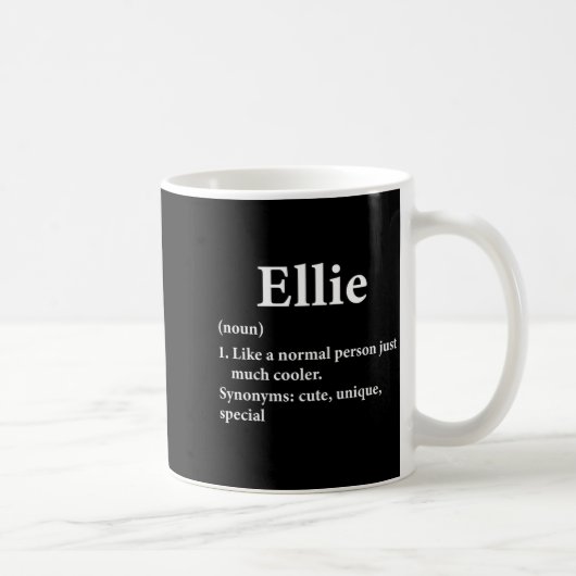Ellie naam definitie koffiemok (Rechts)