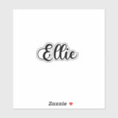 Ellie Name - Handgeschreven kalligrafie Sticker (Vel)