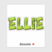 Ellie Name Kiwi Design Aufkleber Sticker (Vel)
