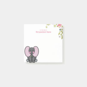 Ellie Phant Floral Post-it® Notes
