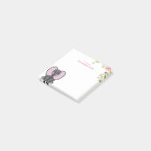 Ellie Phant Floral Post-it® Notes (Schuin)