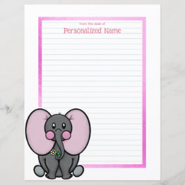 Ellie Phant Lijst bekleed papier blad