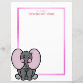Ellie Phant Lijst Ongevoerd Papieren Blad (Voorkant)