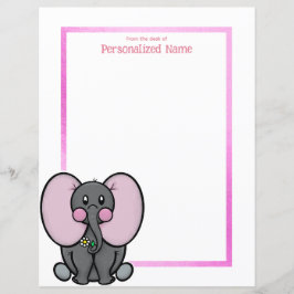 Ellie Phant Lijst Ongevoerd Papieren Blad