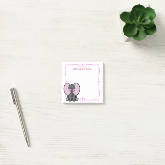 Ellie Phant Pink Post-it® Notes (Kantoor)