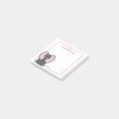 Ellie Phant Pink Post-it® Notes (Schuin)