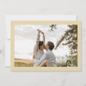 ELLIE Retro Bold Lettering Trouwfoto Save The Date (Achterkant)