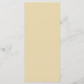 ELLIE Retro Moderne & Krachtige Beige Trouwdag Menu (Achterkant)