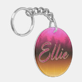 Ellie Vorname Name golden pink Schlüsselanhänger Sleutelhanger (Voorkant Links)
