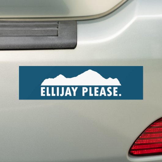 Ellijay Georgia alsjeblieft Bumpersticker (Op auto)