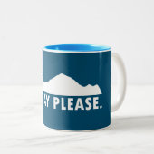 Ellijay Georgia alsjeblieft Tweekleurige Koffiemok (Voorkant rechts)