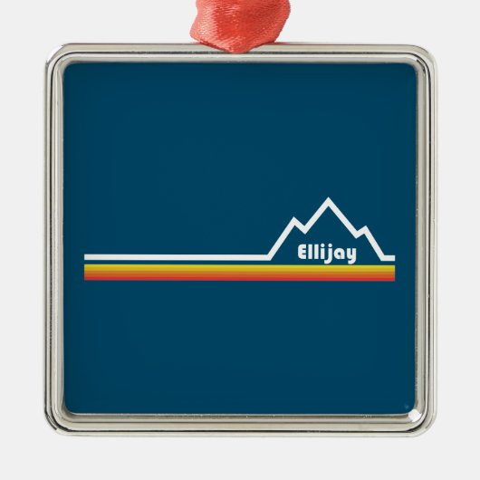 Ellijay Georgia Metalen Ornament (Voorkant)