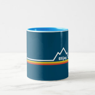 Ellijay Georgia Tweekleurige Koffiemok