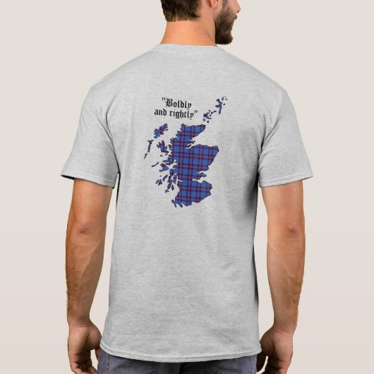 Elliot Clan Badge Volwassen Raglan T-shirt (Achterkant)