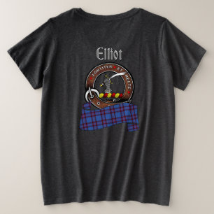 Elliot Clan Badge Women's Back Grote Maat T-shirt