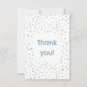 Elliot Confetti Waterverf Stippen Bedankt Card (Voorkant)