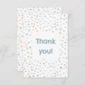 Elliot Confetti Waterverf Stippen Bedankt Card (Voorkant / Achterkant)