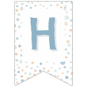 Elliot Confetti Waterverf Stippen Bunting Flag Vlaggetjes (Tweede vlag)