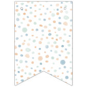 Elliot Confetti Waterverf Stippen Bunting Flag Vlaggetjes (Eerste vlag)