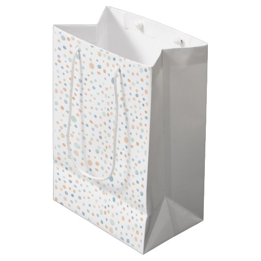 Elliot Confetti Waterverf Stippen Gift Bag Medium Cadeauzakje (Voorkant Gekanteld)