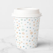 Elliot Confetti Waterverf Stippen Paper Cup Papieren Bekers (Achterkant)
