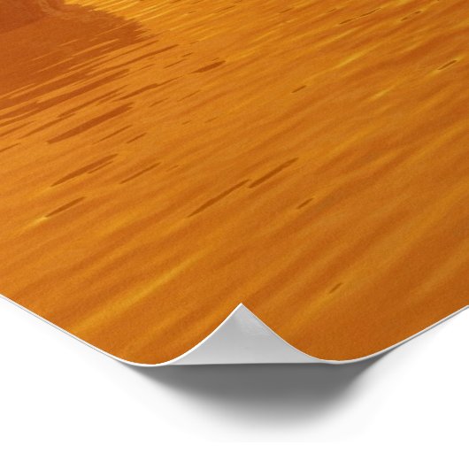 Elliot Key Lighthouse - Golden Sunset Poster (Hoek)