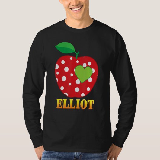 Elliot Love School Back To School Boy Kid Student  T-shirt (Voorkant)