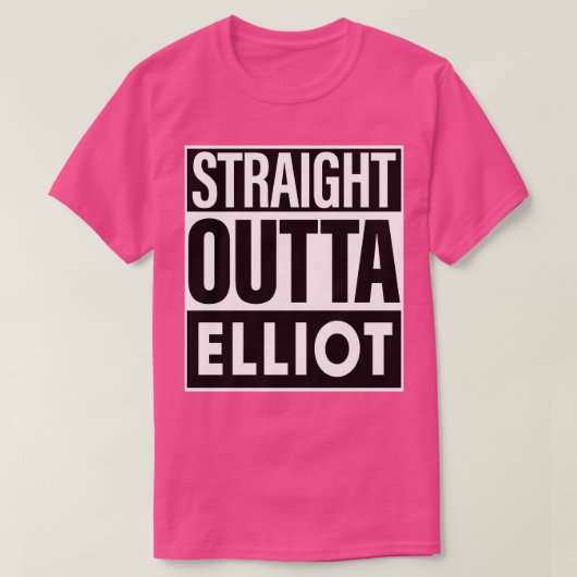 Elliot naam recht uit Elliot T-shirt (Design voorkant)