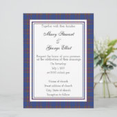 Elliot Scottish Wedding Invitation Kaart (Staand voorkant)