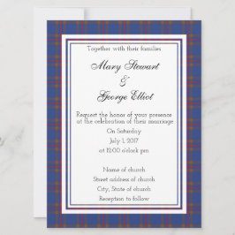 Elliot Scottish Wedding Invitation Kaart