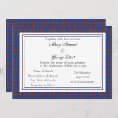 Elliot Scottish Wedding Invitation Kaart (Voorkant / Achterkant)