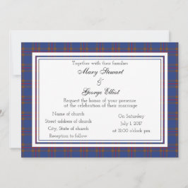 Elliot Scottish Wedding Invitation Kaart