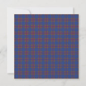 Elliot Scottish Wedding Square Invitation Kaart (Achterkant)