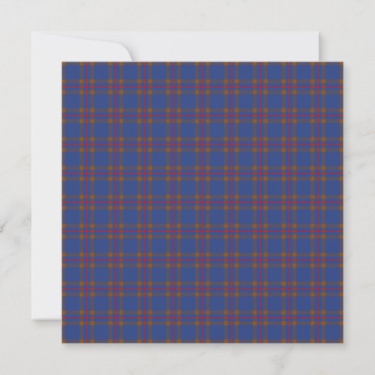 Elliot Scottish Wedding Square Invitation Kaart (Achterkant)