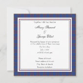 Elliot Scottish Wedding Square Invitation Kaart (Voorkant)