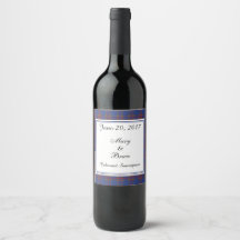 Elliot Scottish Wedding Wine Label