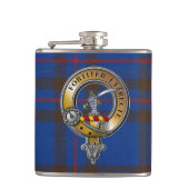 Elliot Tartan & Badge Heupfles (Voorkant)