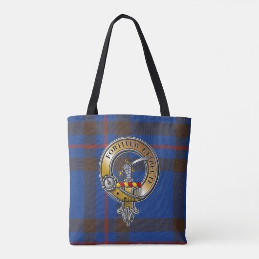 Elliot Tartan & Badge Tote Bag (Achterkant)