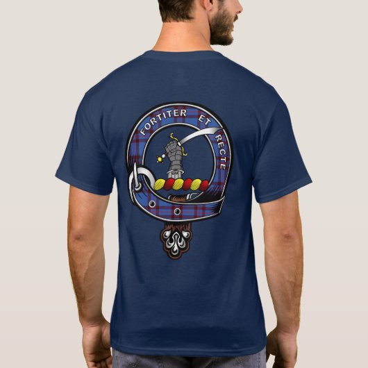Elliot Tartan Clan Badge T-shirt (Achterkant)