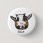 Elliot The Goat Badge Ronde Button 3,2 Cm (Voorkant)