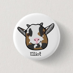 Elliot The Goat Badge Ronde Button 3,2 Cm