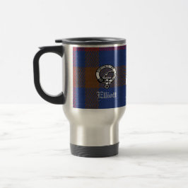 ELLIOTT CLAN TARTAN THERMAL TRAVEL MUG REISBEKER